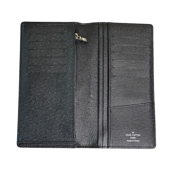 Louis Vuitton Damier Graphite Brazza Wallet Gray Black Genuine Leather Luxury - Picture 4 of 9